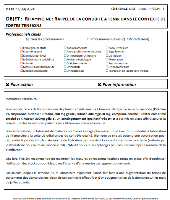 Ruptures et tensions d’approvisionnement